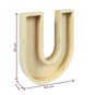 Wooden Fillable Letter U 22cm image number 4