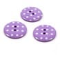Hemline Lavender Novelty Spotty Button 3 Pack image number 1