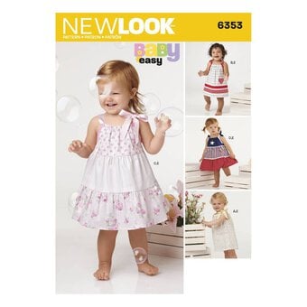 New Look Babies' Dresses Sewing Pattern 6353