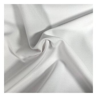 White Pablo Poly Viscose Fabric by the Metre