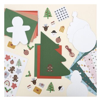 Novelty Christmas Card Kit 5 x 7 Inches 10 Pack