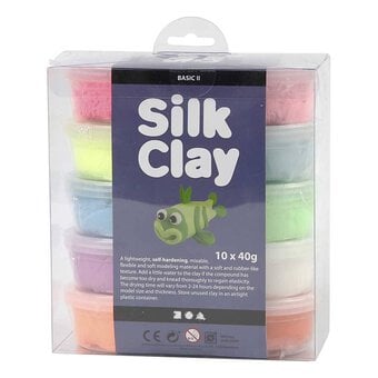Bright Colours Silk Clay 40g 10 Pack