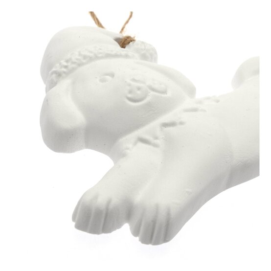 Hanging Ceramic Dog Decoration 10cm image number 3