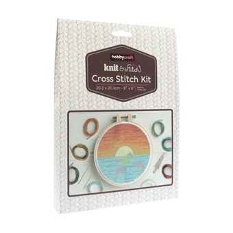 Dolphins Cross Stitch Kit 20cm