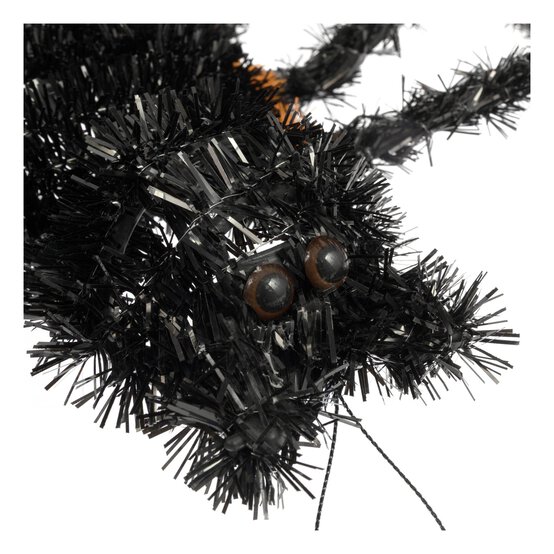 Black and Orange Tinsel Spider 47cm image number 3