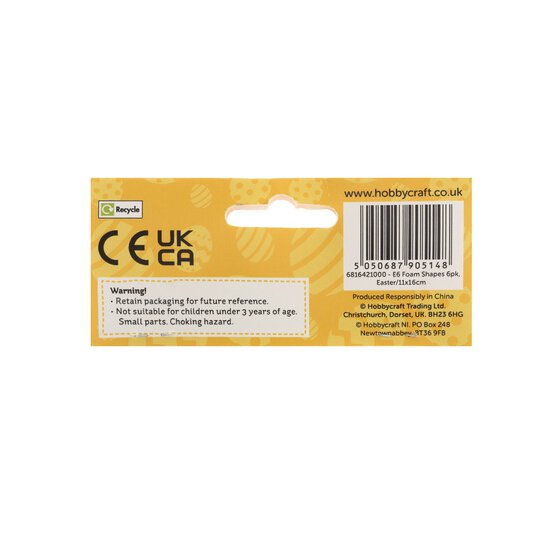 Easter Foam Shapes 6 Pack  image number 5