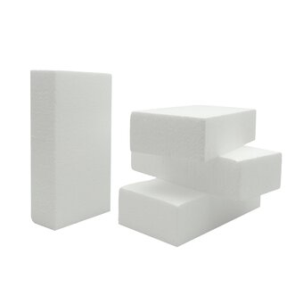 Polystyrene Bricks 20cm x 10cm x 5cm 4 Pack