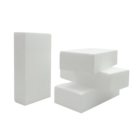Polystyrene Bricks 20cm x 10cm x 5cm 4 Pack image number 1
