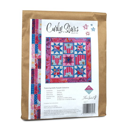 Kaffe Fassett Curly Stars Quilt Kit image number 1