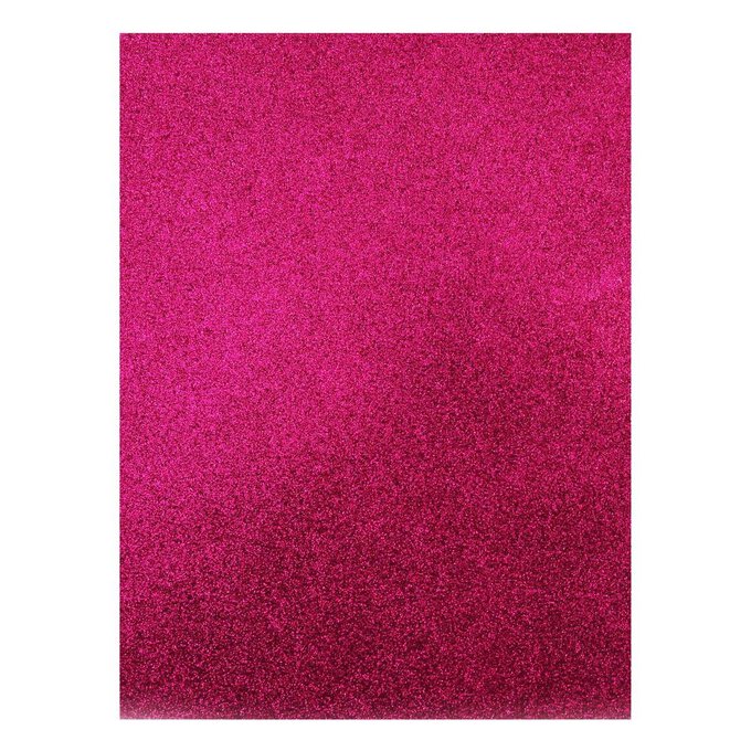 Dark Pink Glitter Foam Sheet 22.5cm x 30cm image number 1