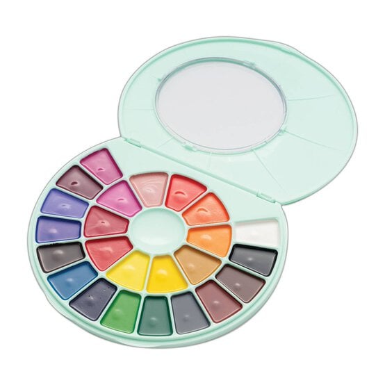 HIMI Green Semi-Moist Watercolour Set 24 Pack image number 3