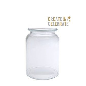 Create & Celebrate Glass Storage Jar 14.5cm