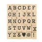 Bold Alphabet Wooden Stamps 30 Pack image number 1