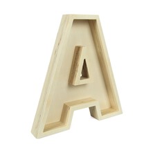 Wooden Fillable Letter A 22cm