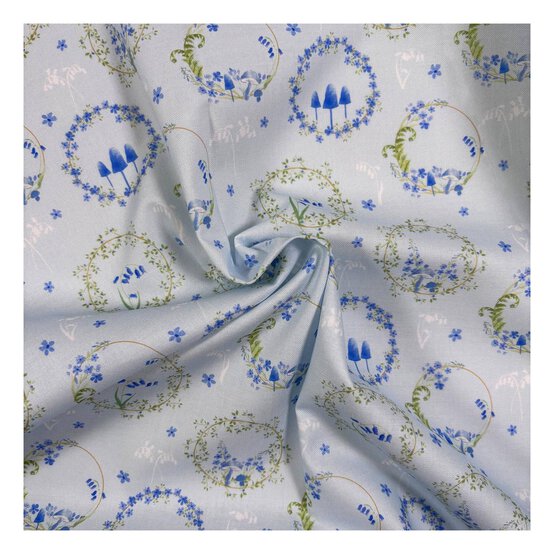 Bluebell Hollow Woodland Glade Cotton Fabric by the Metre image number 1