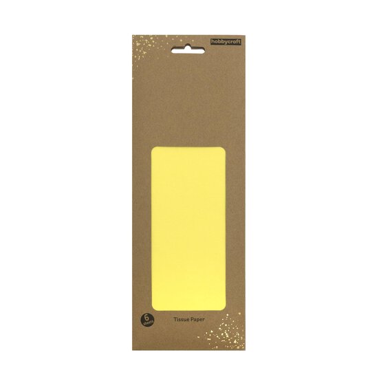 Pale Yellow Tissue Paper 50cm x 75cm 6 Pack image number 3