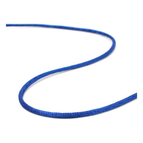 Royal Blue Ribbon Knot Cord 2mm x 10m image number 1