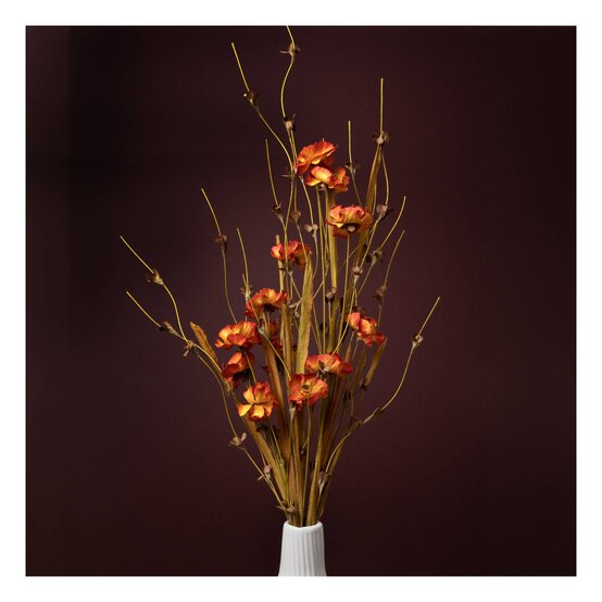 Red and Orange Wildflower Spray 66cm image number 1
