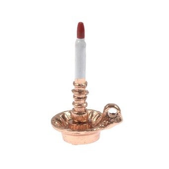 Doll&rsquo;s House Candlestick with Candle 