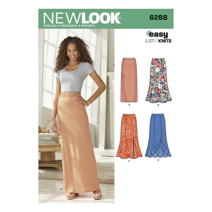 New Look Women's Knit Skirts Sewing Pattern 6288 image number 1