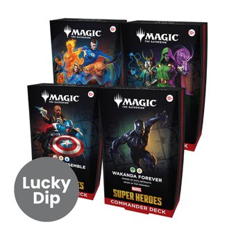 Assorted Magic: The Gathering Marvel Super Heroes Commander Deck