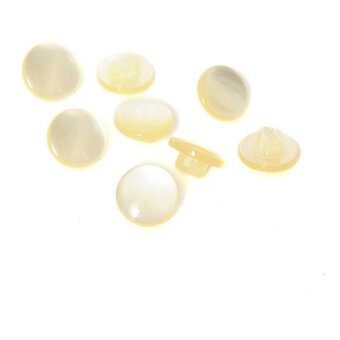 Hemline Cream Basic Knitwear Button 8 Pack