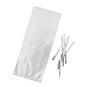 Clear Treat Bags with Ties 10 x 24cm 60 Pack image number 1