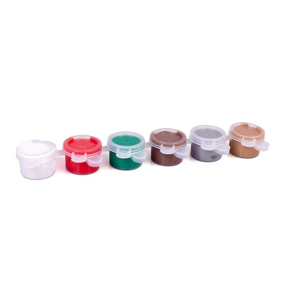 Christmas Acrylic Craft Paints 5ml 6 Pack image number 1