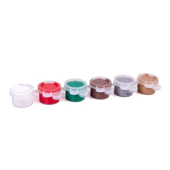 Christmas Acrylic Craft Paints 5ml 6 Pack