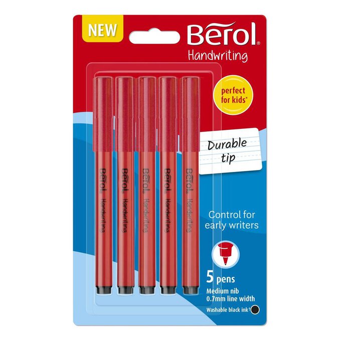 Berol Handwriting Pens 5 Pack Hobbycraft
