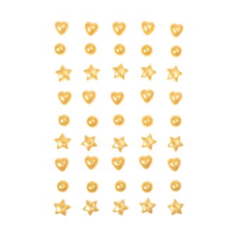 Adhesive Gold Gems