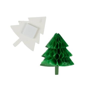 Honeycomb Christmas Tree Toppers 4 Pack image number 3
