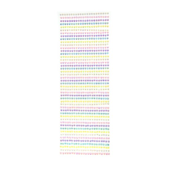 Pastel Adhesive Gem Strips 4mm 47 Pack image number 1