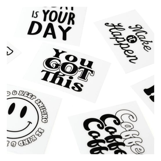 Positivity Cold Transfer Vinyl Stickers 7 Pack image number 4