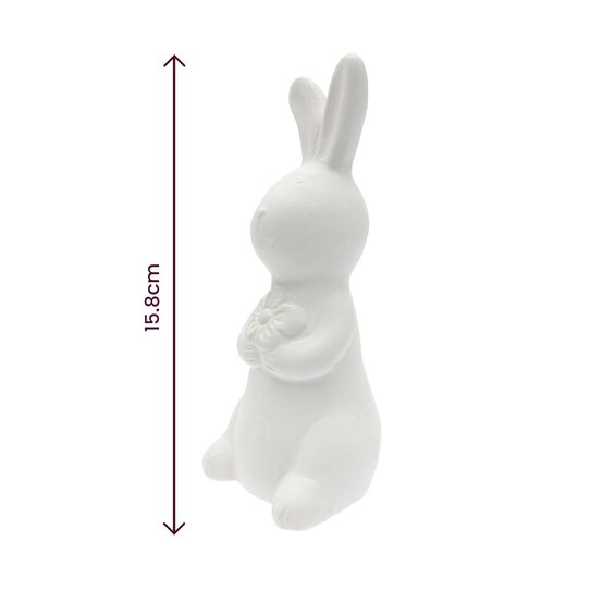 Ceramic Bunny with Flower 16cm image number 4
