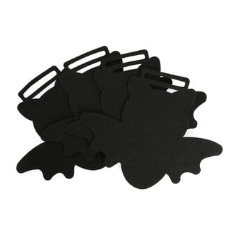 Halloween Black Bat Foam Shapes 4 Pack