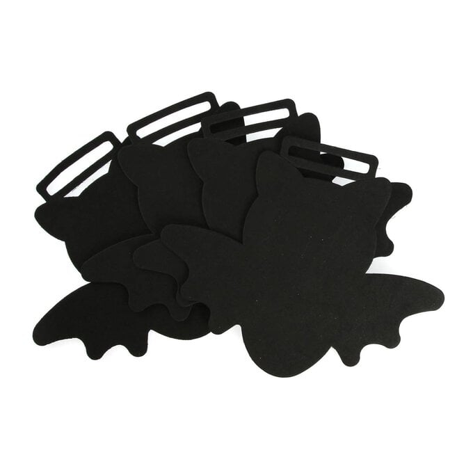 Halloween Black Bat Foam Shapes 4 Pack image number 1