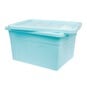 Whitefurze 32 Litre Pastel Blue Stack and Store Storage Box  image number 5