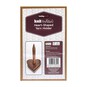 Heart-Shaped Wooden Yarn Holder 19cm  image number 4