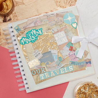 How to Make a Mixed Media Travel Scrapbook Cover