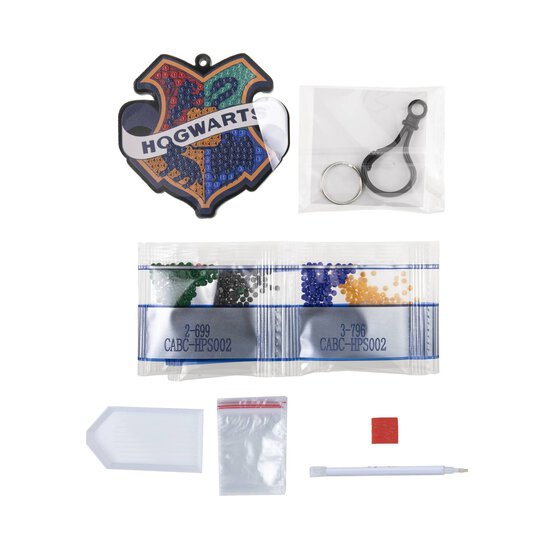 Crystal Art Harry Potter Hogwarts Badge Bag Charm Kit image number 4