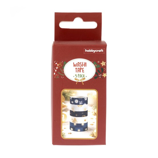 Winter Solstice Washi Tapes 2m 5 Pack image number 4