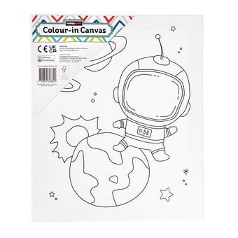 Spaceman Colour-in Canvas