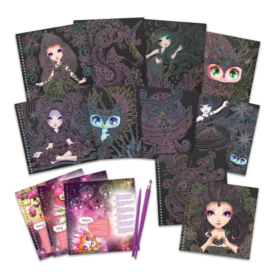 Nebulous Stars Zen Scratch and Sketch Book image number 3