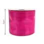Hot Pink Wire Edge Organza Ribbon 63mm x 3m image number 3