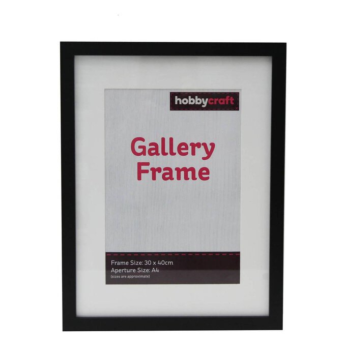 Black Gallery Frame 30cm x 40cm image number 1