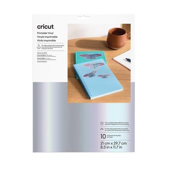 Cricut Silver Printable Vinyl A4 10 Pack