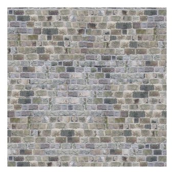 Doll&rsquo;s House Country Farmhouse Brick Wallpaper 42cm x 60cm