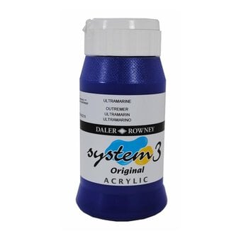 Daler-Rowney System 3 Ultramarine Acrylic Paint 500ml
