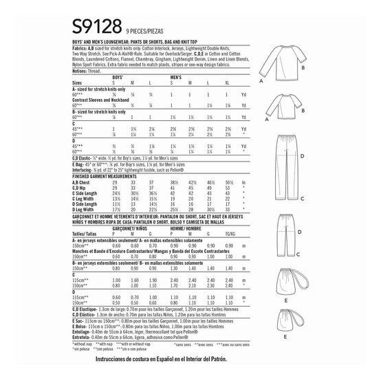 Simplicity Boys&rsquo; and Men&rsquo;s Separates Sewing Pattern S9128 image number 2